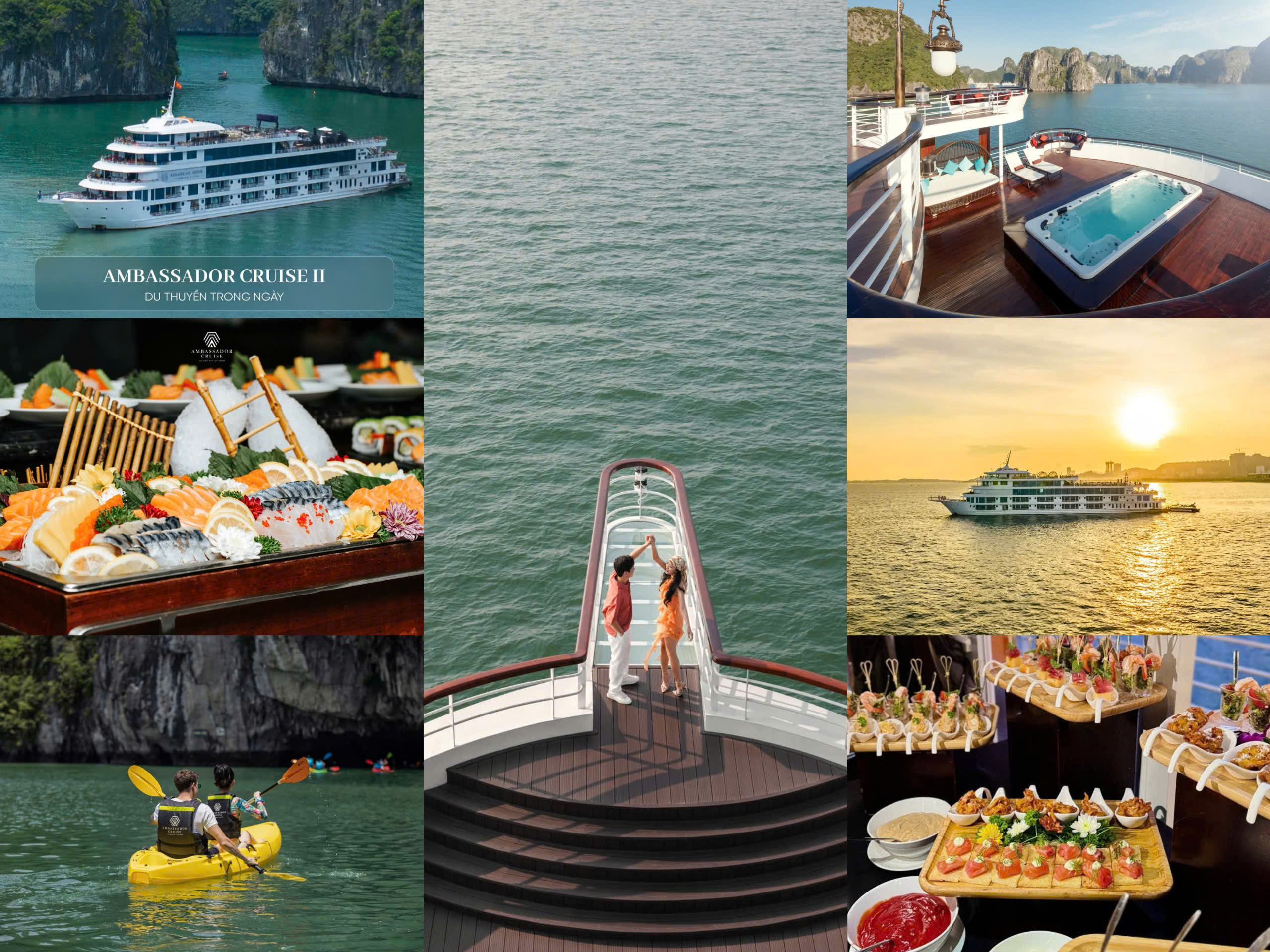 Voucher du thuyền Ambassador Day Cruise