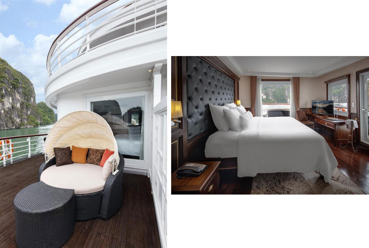 Phòng Captain’s View Terrace Suite  - Du thuyền Paradise Elegance
